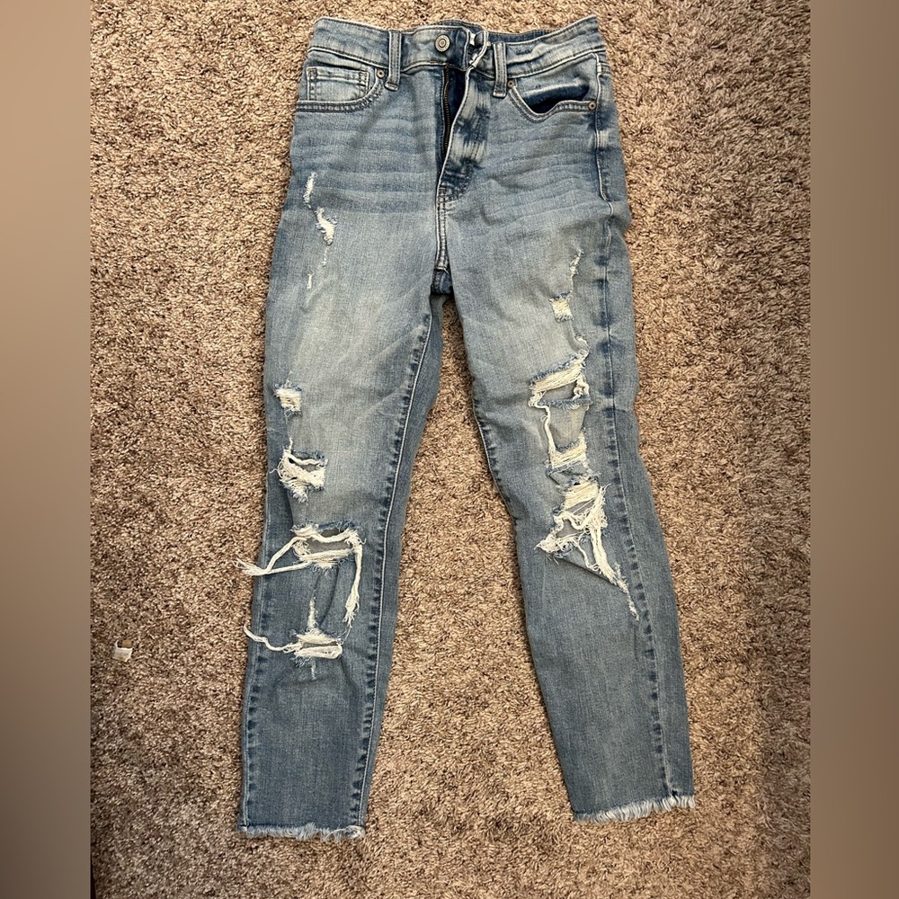 Eunina super high rise mom jean crop size 1